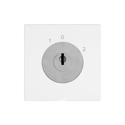 Interruttore a chiave EDIZIO.liv c.KABA 1007F/5000 c.1×ritiro 2P 1-0-2 p=67mm bi 