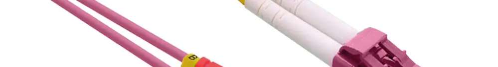 Câble patch FO ROLINE 2×OM4 LSH/LC LSZH violet 7.5m 