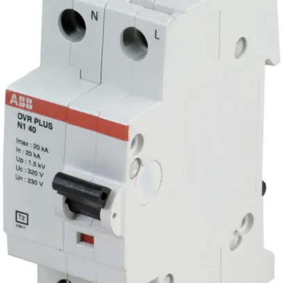 Scaricatore di sovratensione T2 ABB 1L+N con prot.d.corto circ. 