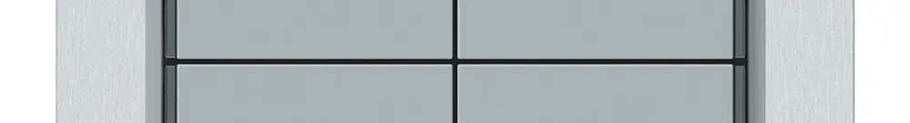 Pulsante KNX INC KAL 8×tasti 8×punti azionamento LED grigio 