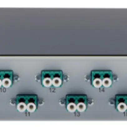 Panneau patch LWL Breakoutbox 19" 1UH 24×LCD/PC tu, MM OM3 
