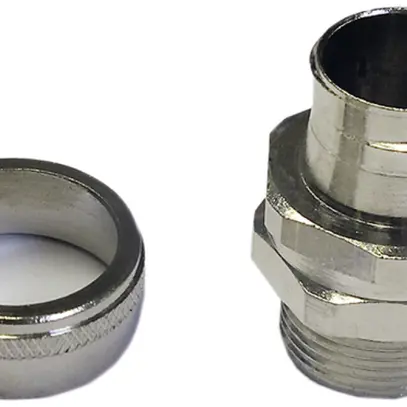 Raccordo per tubi Plica SP-B, M25 Ø25mm ottone nichelato IP54 