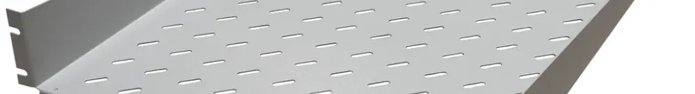 Support d'appareils 19" fixe, universel, 2UH, 550mm, 25 kg 