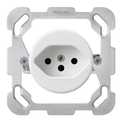 Inserto per presa INC basico T13 placca di fissaggio bianco senza prot.bambini 