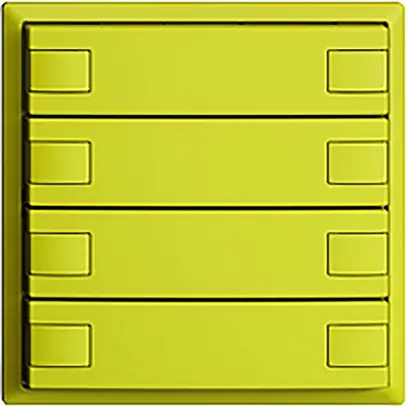 Pulsante INC KNX 8×EDIZIOdue lemon RGB senza LED 