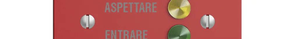 Stazione da porta EDIZIOdue per segnale di chiamata, berry 