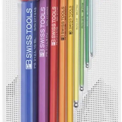 Set di chiavi esagonali a L PB 212 LH-10 RB CN 1.5, 2, 2.5, 3, 4, 5, 6, 8, 10 