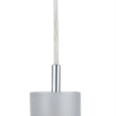 Lampada a sospensione SLV BIBA III, E14 60W vetro satinato IP20 grigio argento 