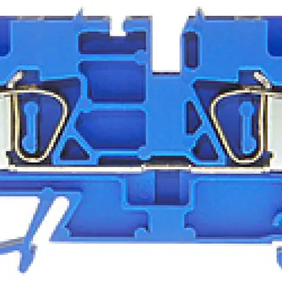 Morsetto di passaggio componibile WZ 0.2…2.5mm² 20A 600V molla 4×1 DIN 35mm bl 