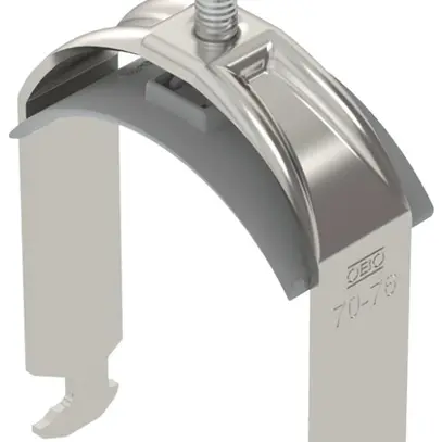 Brida rapida BET 2056 piede a H materia sintetica 70…76mm 1×cavo A2 1.4301 