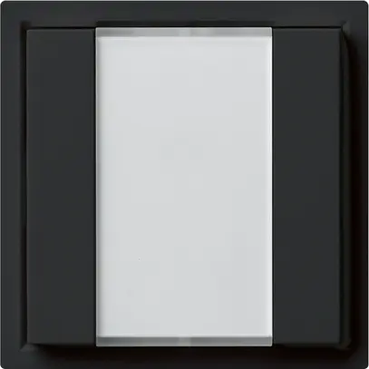 Poussoir universel ENC 2×KAL A sans LED noir 