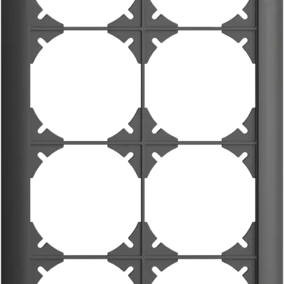 En-tête ENC EDIZIOdue SNAPFIX® 4×2 vertical 148×268mm gris foncé 
