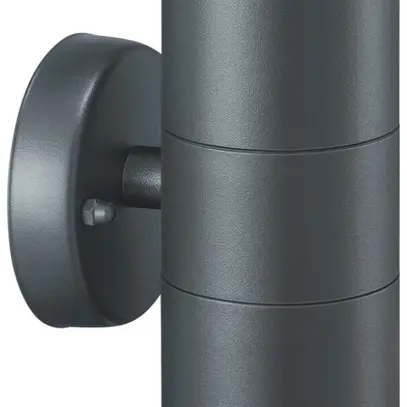 Applique Philips Kylis GU10 2×25W IP44 direct/indirect 160×90×78mm noir 