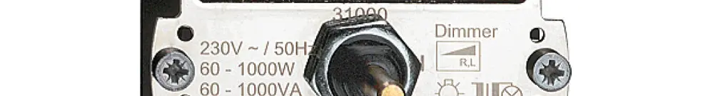 Inserto varialuce rotativo FH 60…1000W/VA, ritardo di fase ascendente 