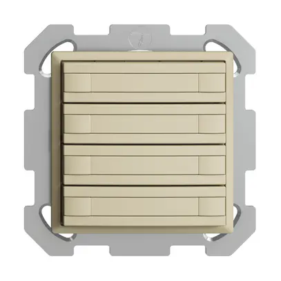 Poussoir KNX RGB ENC EDUE, 250mW, s.LED, papier, 4×poussoir, C.2×T., van 