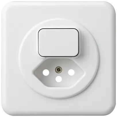 Kit frontal ENC basico 86×86mm blanc pour combinaison grd.I S3/type 13 