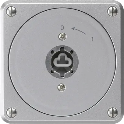 Contatto rotativo a chiave INC robusto alluminio s.coperchio/cilindro 2P p.combi 