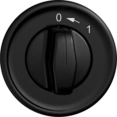 Contact pivotant ENC 0<-1/1P STANDARDdue noir, avec manette 