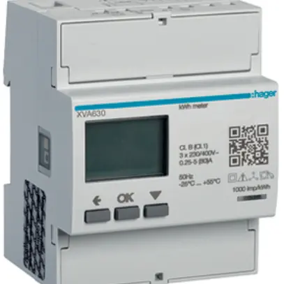 Contatore d'energia AMD 3LN diretto 80A tariffa multipla ottico Modbus 4UM D0 
