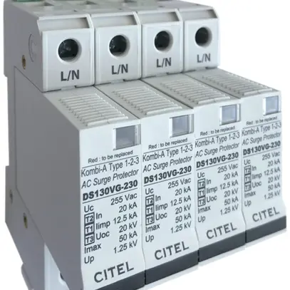 Parafoudre Flury DS 130 VGS/AF type 1+2+3, 4-pôles 