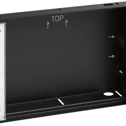 UP-Einbaugehäuse Hager schwarz WDW161 für 16" Touch-Panel 