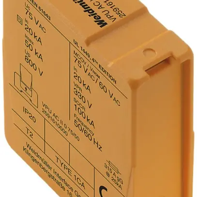 Parafoudre de rechange Weidmüller VPU AC II 0 75/50 