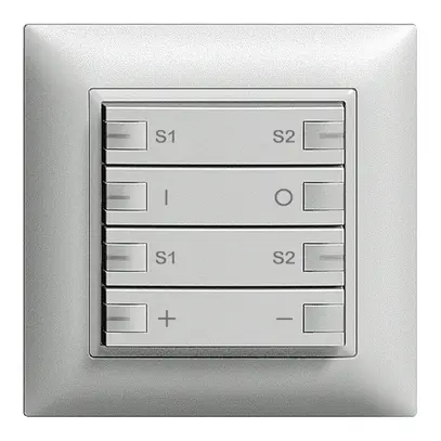 Varialuce INC ZEP 2c/4t staz c/sec.ON-OFF scena EDIZIOdue silver 