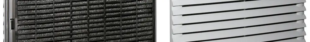 Scatola filtro Rittal SK 3243.060 323×323×25mm con tappeto filtrante grigio 