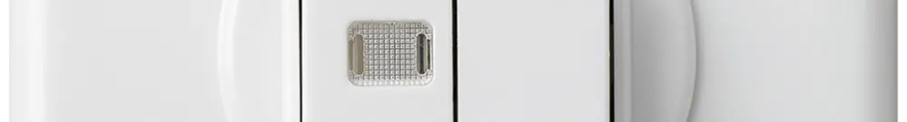 Kit front. ENC basico blanc avec 1 lentille bouton double86×86mm 