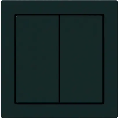 Pulsante KNX Hager BA kallysto A doppio 60×60mm nero 