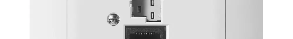 Presa INC SIDUS B T+T/1×RJ45 bianco 