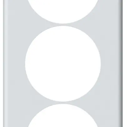 Plaque de recouvrement ENC origin 3×1 Ø58mm 92×212mm blanc 