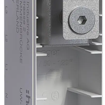 Modulo di alimentazione Hager uniway 250A, L3, senza calotta, larghezza 36mm 