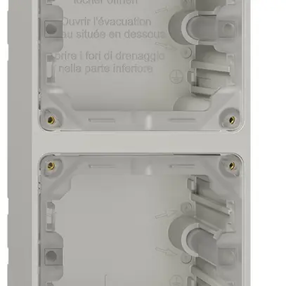 NAP-Kopfzeile Feller NEVO, 2×1, für N.CO-Apparate, lichtgrau 