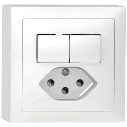 Combinazione AP I SIDUS A 2/C+T13 bianco lucido 