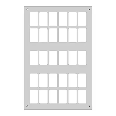 Montageplatte FLF 5×6 Al weiss FH 