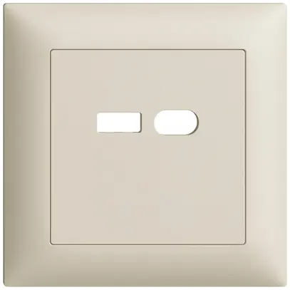 UP-Montageset Feller EDIZIOdue für Steckdose USB 18W Typ A + Typ C crema 