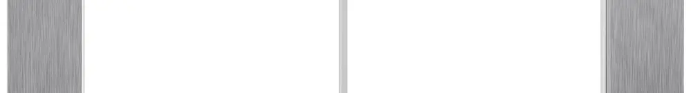 Cadre de recouvrement ENC EDIZIO.liv prestige SNAPFIX® 1×2 94×154mm Cr-pc 
