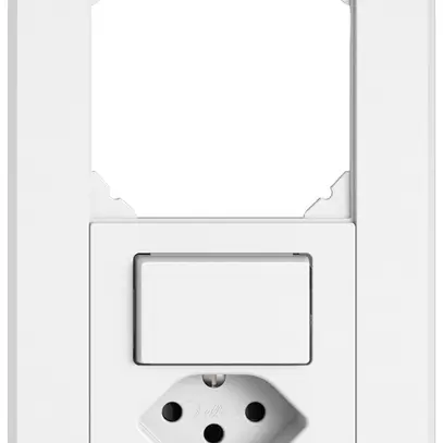 UP-Kombination EDIZIO.liv SNAPFIX® 2×1 156×96mm leer+Schema 3/1L+T13 weiss 