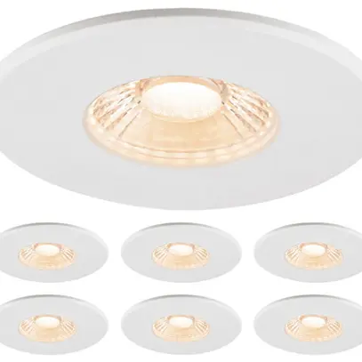 Downlight LED SLV UNIVERSAL 8W 680lm 927…960 IP65 38° REG Ø88 bianco 12 pz 