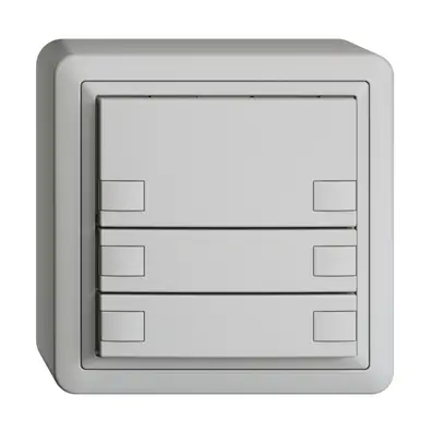 Poussoir KNX RGB AP EDUE, 250mW, s.LED, 6×poussoir, comm.1×touche, grc 