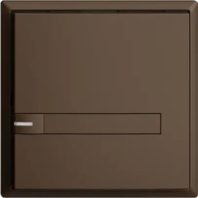 UP-Universaltaster 1×1T EDIZIOdue coffee, mit Papiereinlage + LED 