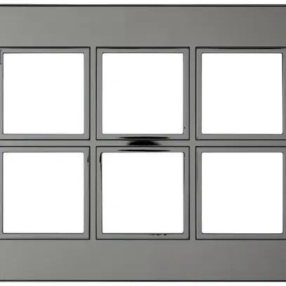 Intestazione INC Legrand Arteor 2×3 orizzontale 213×157mm Stainless Steel 