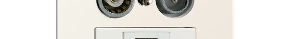 UP-Antennendose TV-R-SAT Edue 1×RJ45 8P UTP weiss 