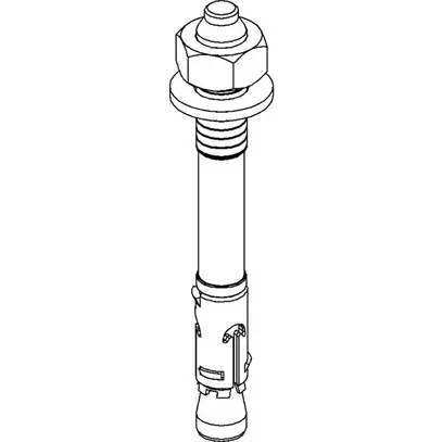 Bullone di ancoraggio NIED M10×80mm galvanizzato 