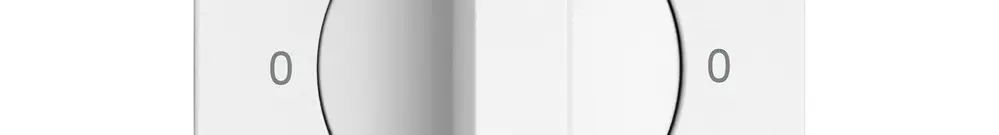 Montageset EDIZIO.liv SNAPFIX® f.Drehschalter m.Griff 0-Jour-0-Nuit ws 