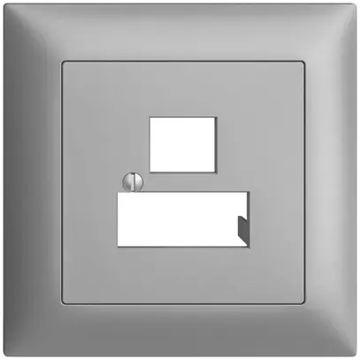 Kit frontale INC EDIZIOdue silver 88×88mm 3×RJ45 
