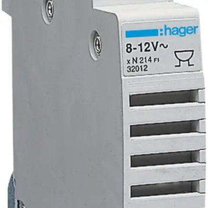 Vibreur INC Hager 230V AC 0.03A 78dB matière synthétique gris clair IP20 