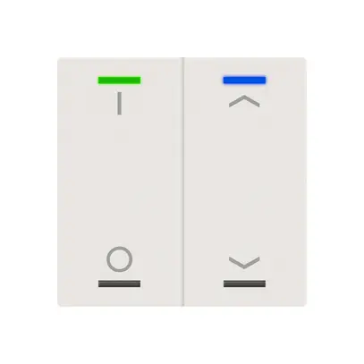 EB-Taster KNX RGBW MDT BE-TAL60T211.D1 2T/4B Temp.weiss matt "I/O"-"Jalousie" 