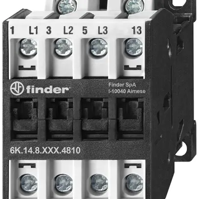 Contattore di potenza FINDER 6K.14 24VAC 3Ch+1R 18A/7.5kW (AC-3) AgSn02 